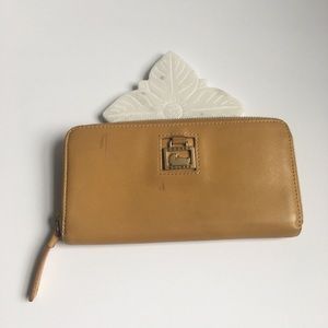Dooney & bourke yellow/tan wallet